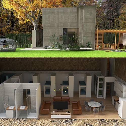 Grand bunker 80m²